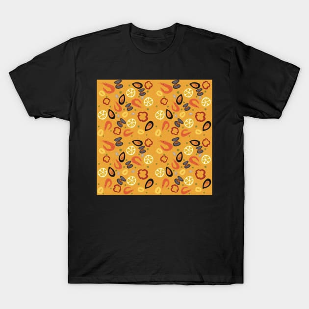 Spanish Marisco Paella T-Shirt by Holailustra